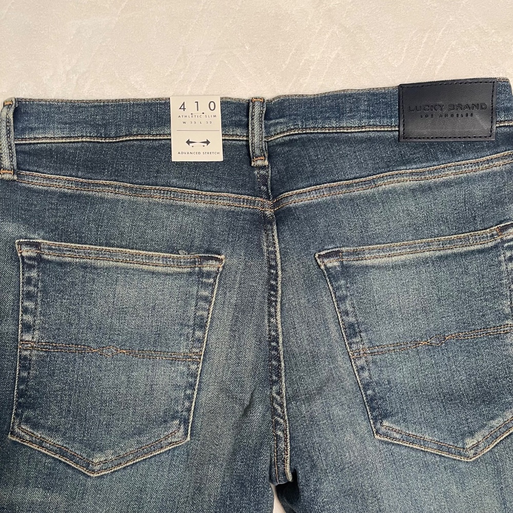 NWT - Lucky Brand 410 Athletic Slim w/Advanced Stretch Size: W33L32 - Picture 4 of 5